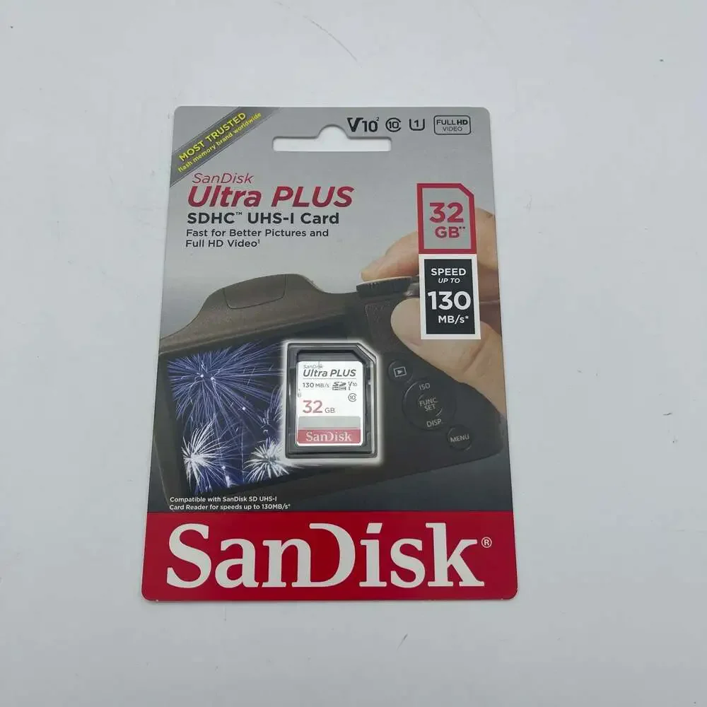 SanDisk Ultra PLUS 32GB SDHC UHS-I Memory Card‎ 130MB/s